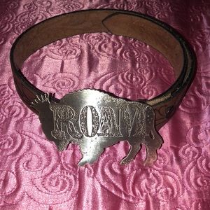 Junk Gypsy belt w/ buffalo roam buckle
